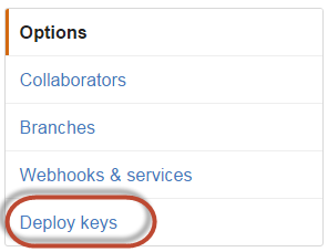 GitHub deploy key