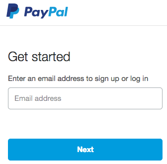 Log in to PayPal
