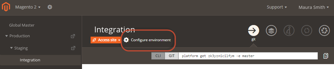Configure environment