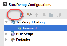 Delete JS configuration