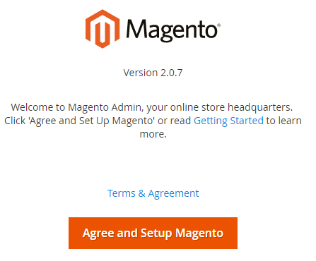 You must accept the license agreement to install the Magento software